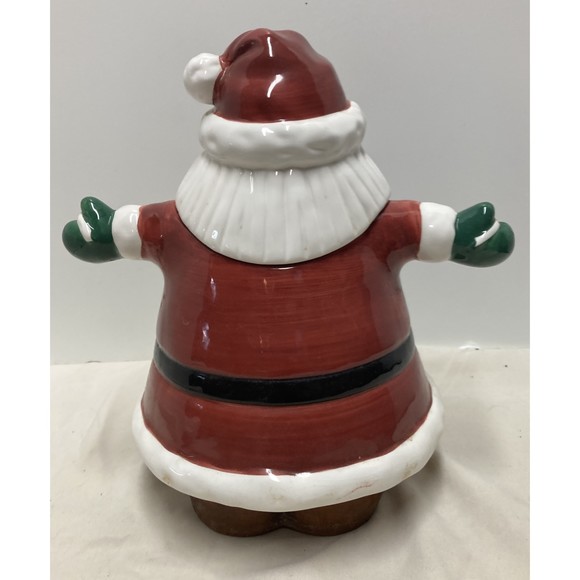Ceramic Santa Holding Lights Cookie Jar - Asia Master Group - 12" Christmas Item - Picture 7 of 13